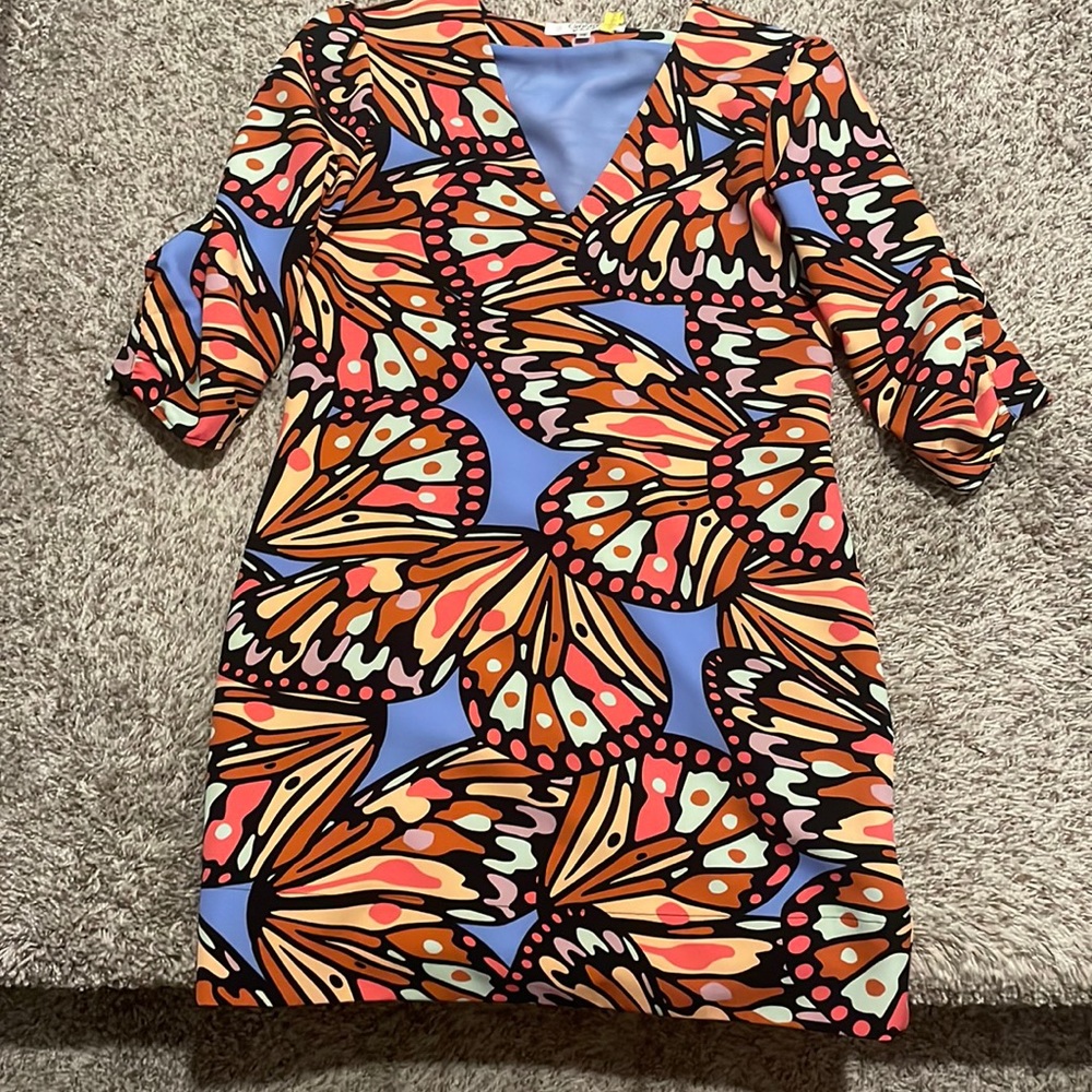 Crosby by Mollie Burch butterfly print mini dress